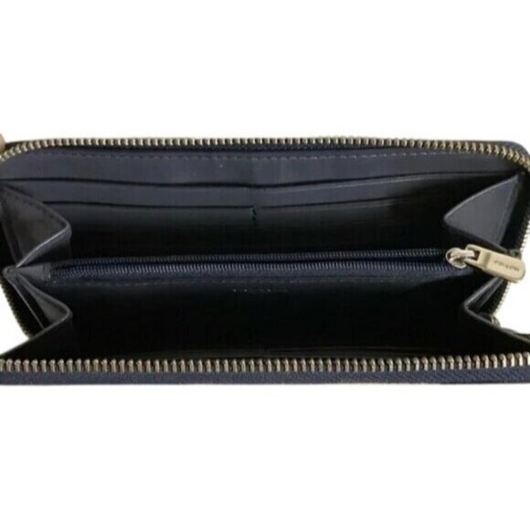 Coach accordion zip long continental wallet with Tea Rose Floral Printed canvas - Picture 12 of 14